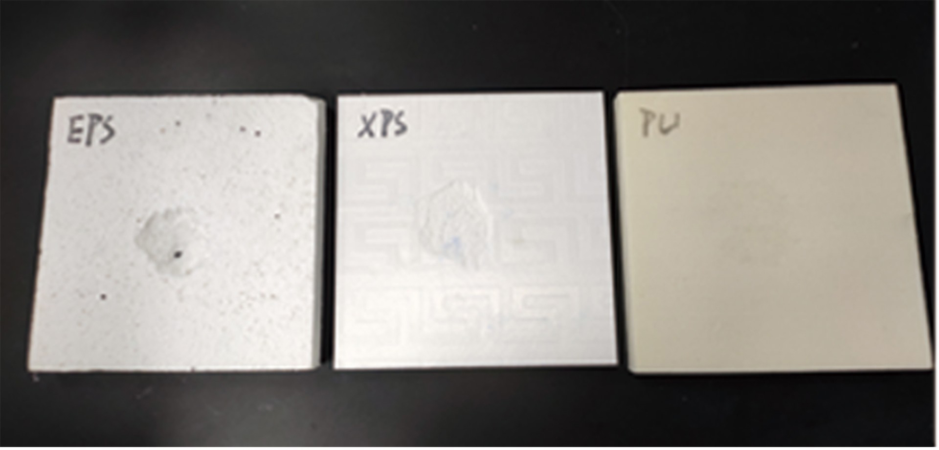 ③ No reaction to PU