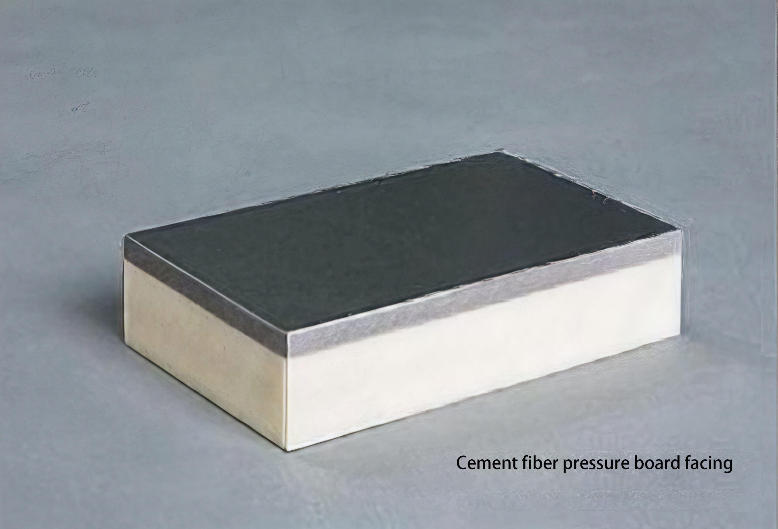 Cement fiber pressure board facing