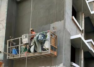 rendering coat application