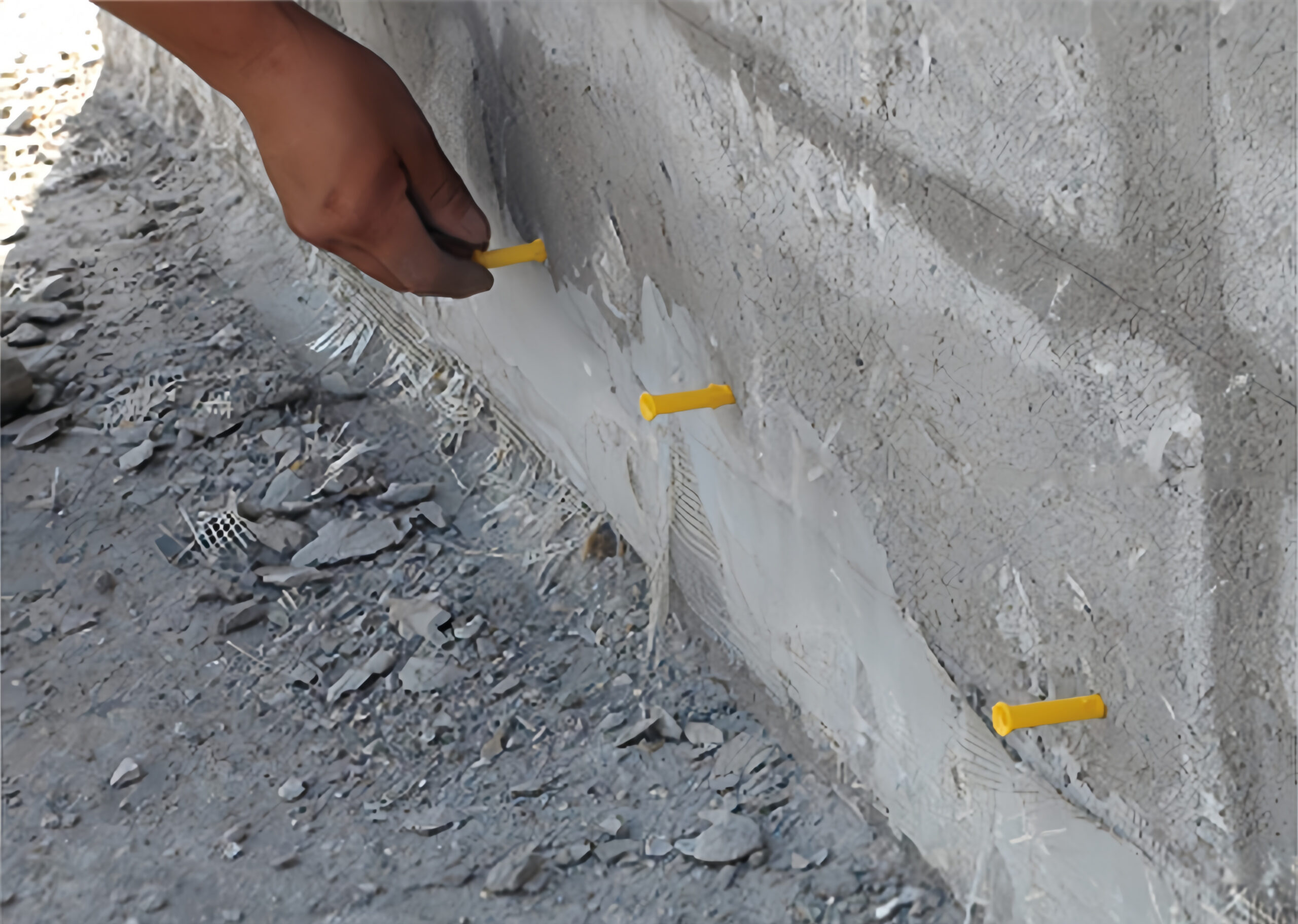 4. Install anchor bolts