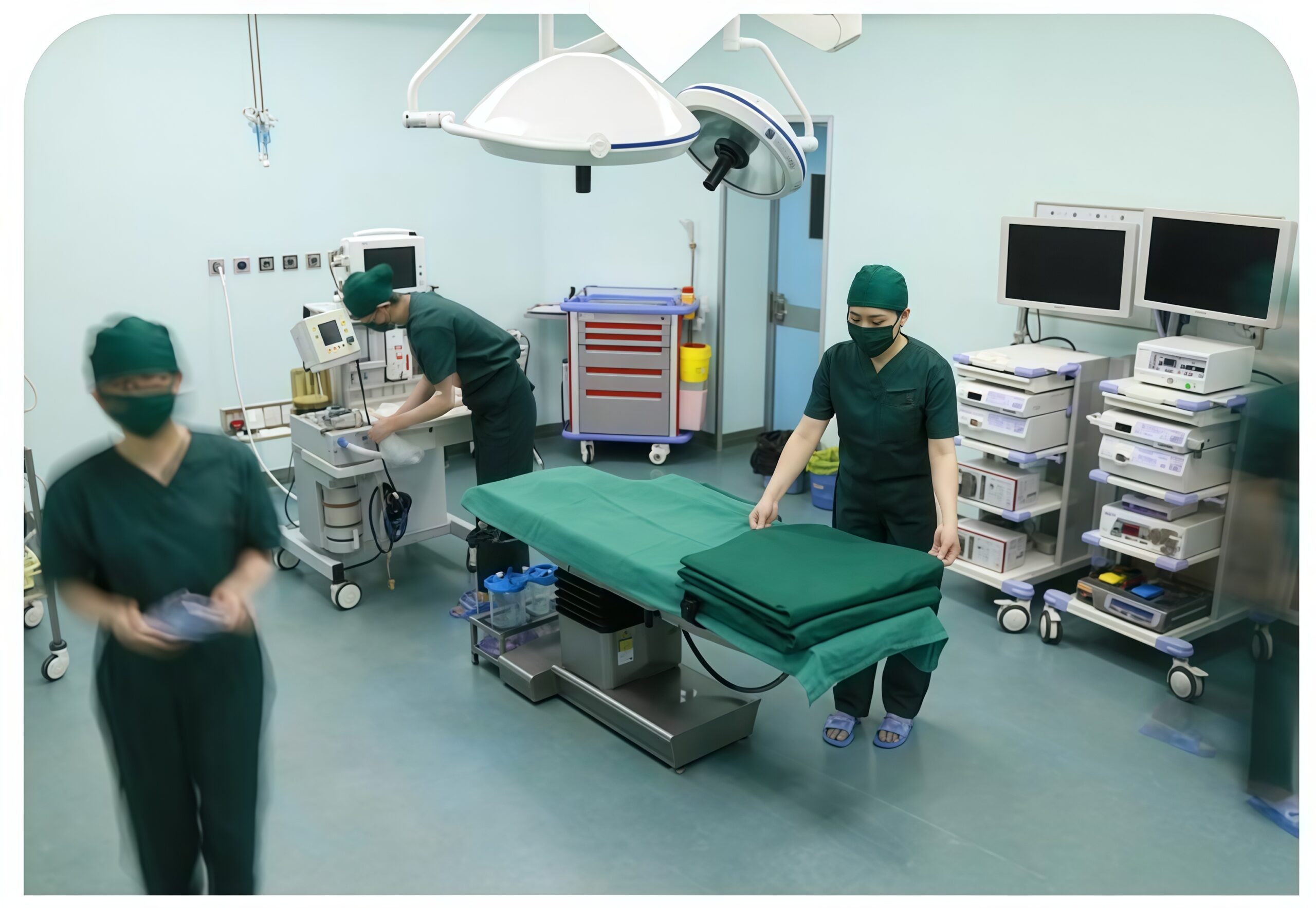 Water-based polyurethane floor systemExcellent corrosion resistance, good water resistance, high temperature sterilization, wear and scratch resistance, good aesthetics