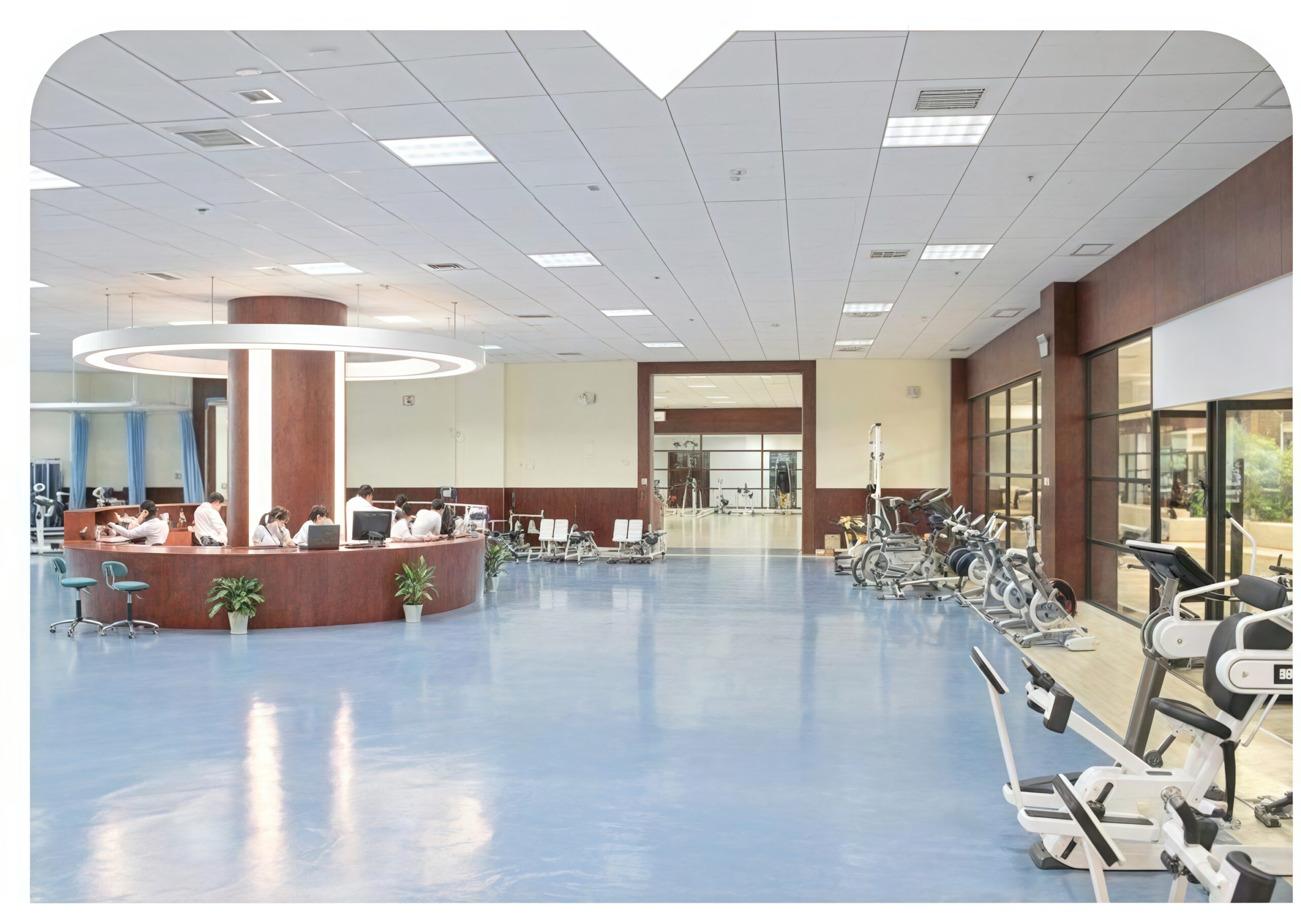 Solvent-free elastic polyurethane floor system