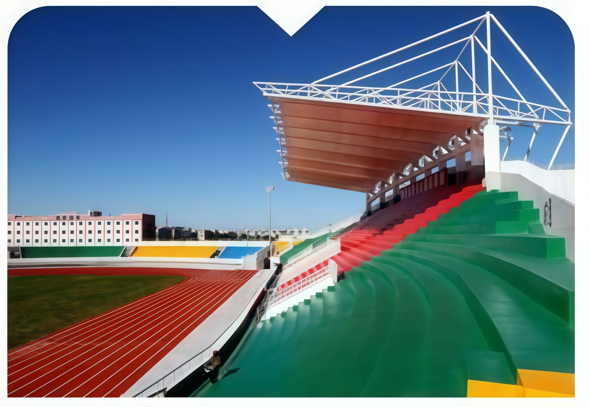 Sports stands are waterproof and weather-resistant