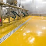 Waterborne polyurethane mortar floor coating