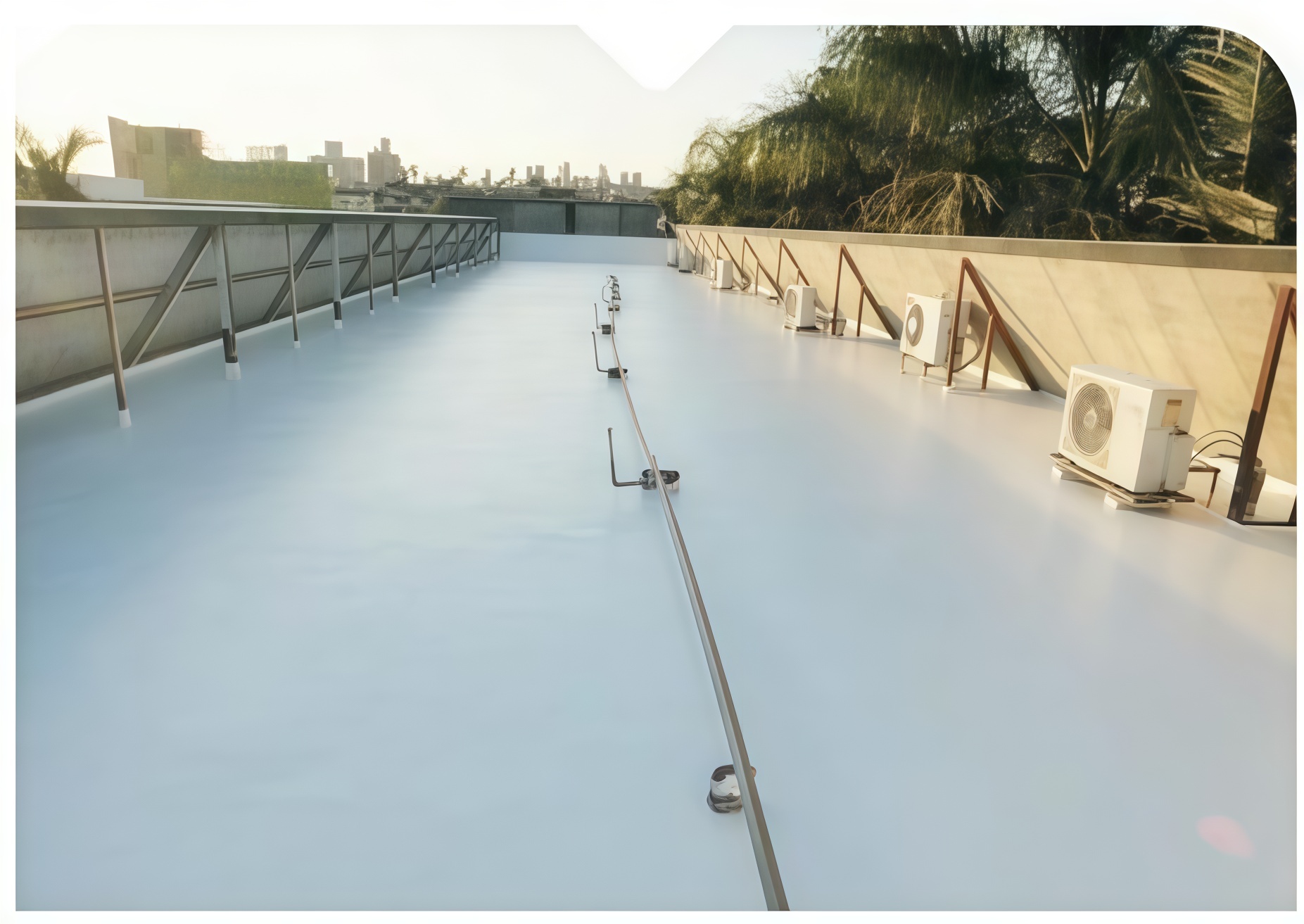 Old roof renovation, overall seamless waterproofing