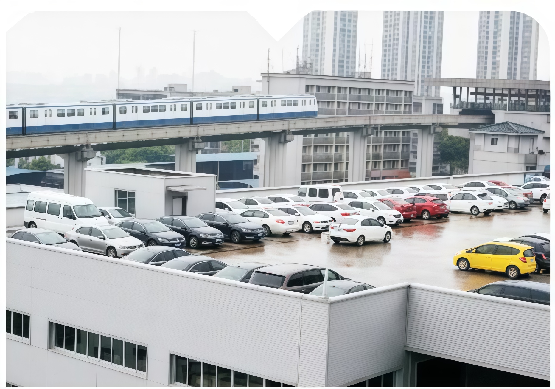 Roof parking lot wear-resistant and waterproof