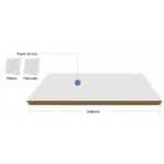 Rock wool (glass wool) interior partition board
