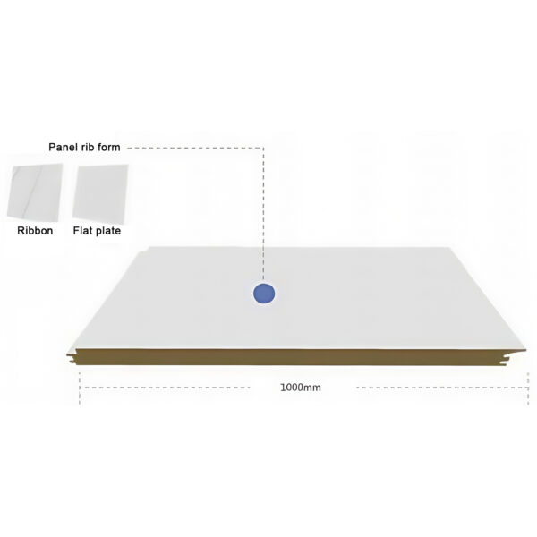 Rockwool (glass wool) seamed exterior wall panels