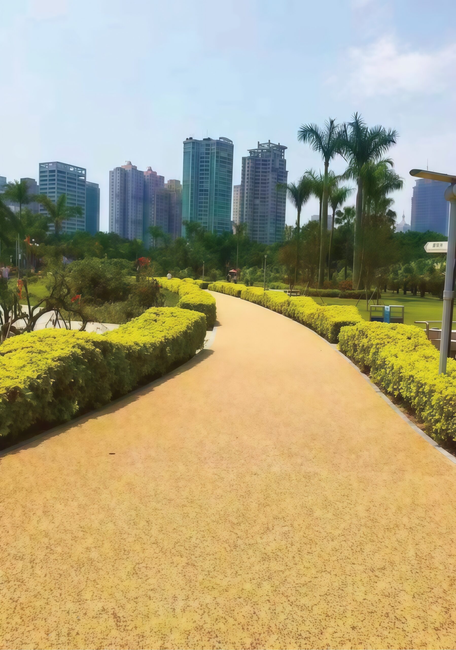 Polyurethane gravel mixture permeable pavement