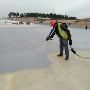 Polyurea waterproof coating for urban utility tunnels