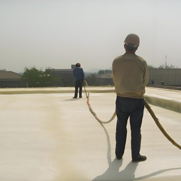B1/B2 grade polyurethane rigid foam spray combination material for building exterior walls
