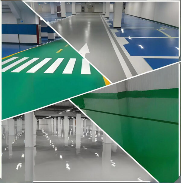 Epoxy Topcoat parking lot