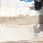Environmentally friendly polyurethane low temperature spray rigid foam combination material