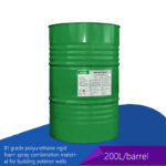 B1/B2 grade polyurethane rigid foam spray combination material for building exterior walls