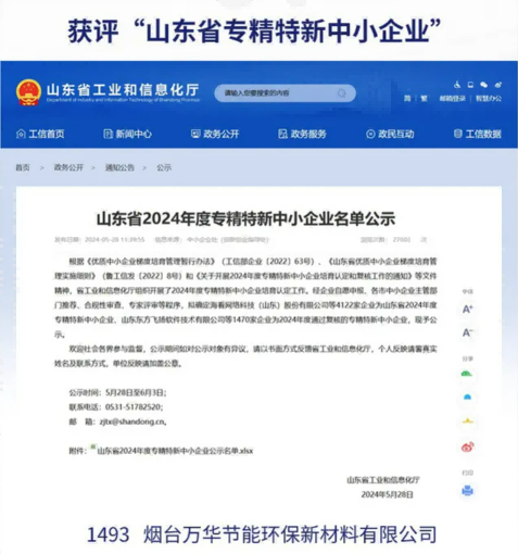 Specialized, Refined, Specialized and Innovative Small and Medium Enterprises in Shandong Province