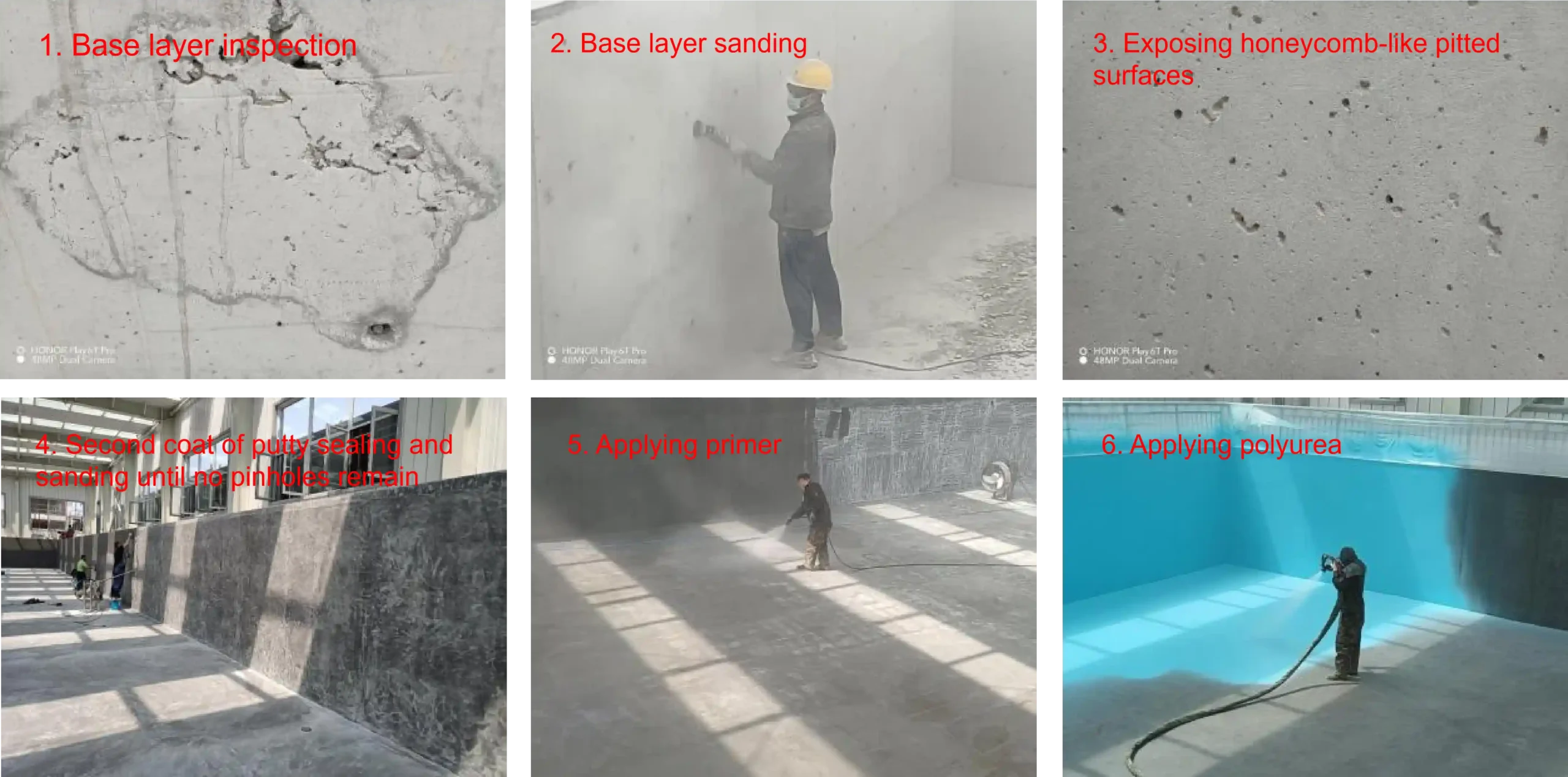 Construction process of concrete base course