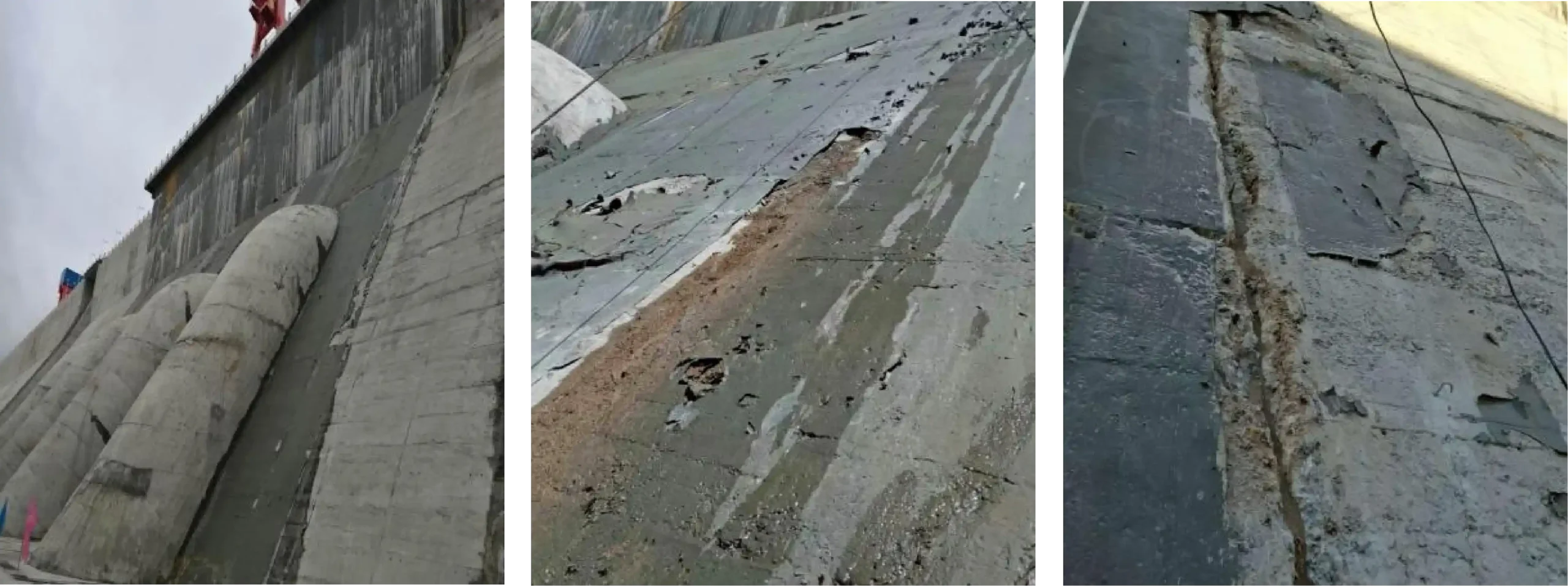 Poor foundation condition, construction on the backside of the water surface